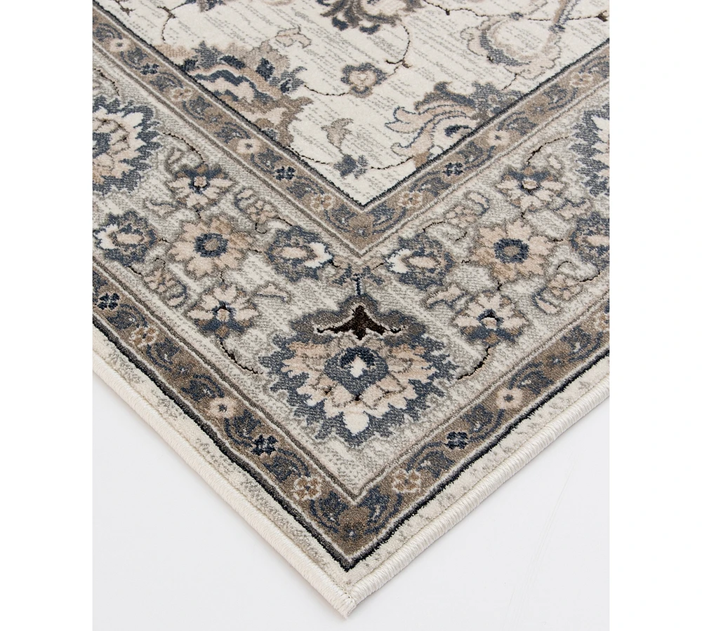 Km Home Enjoy Oriel Oyster/Multi 7'10" x 9'10" Area Rug