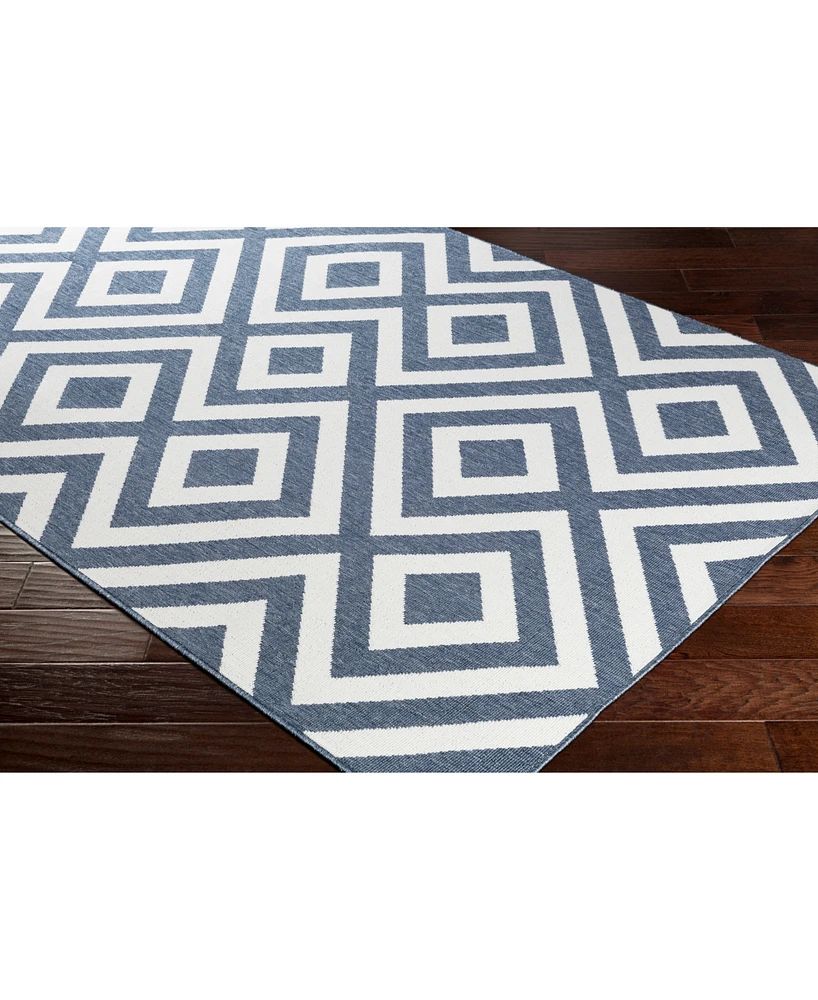 Livabliss Alfresco Alf-9657 Charcoal 2'3" x 11'9" Runner Area Rug, Indoor/Outdoor