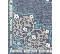 Closeout! Livabliss Alfresco Alf-9678 Charcoal 2'3" x 11'9" Runner Area Rug, Indoor/Outdoor