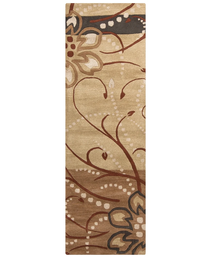 Livabliss Athena Ath-5006 Camel 3' x 12' Runner Area Rug