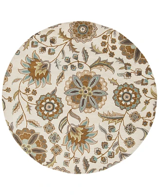 Livabliss Athena Ath-5063 Denim 6' Round Area Rug