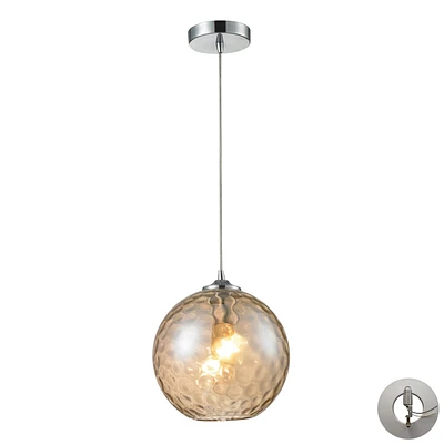 Watersphere 1 Light Pendant in Polished Chrome