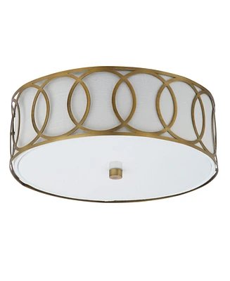 Jonathan Y Aria 2-Light Metal Led Flush Mount