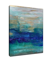Ready2HangArt 'Ocean Spray A' Abstract Canvas Wall Art, 40x30"