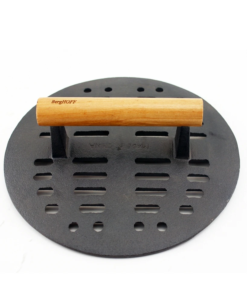 BergHOFF Cast Iron Slotted Steak Press