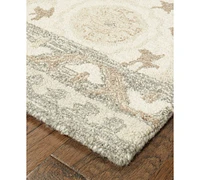 Oriental Weavers Craft 93005 Ivory/Gray 3'6" x 5'6" Area Rug