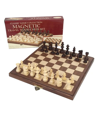 Travel Magnetic Walnut Chess Set