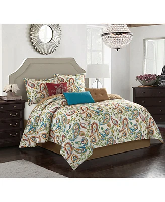 Stratford Park Autumn Paisley 7-Pc. Comforter Set, King