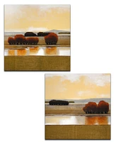 Ready2HangArt 'Still Creek' 2 Piece Canvas Wall Art Set, 20x20"