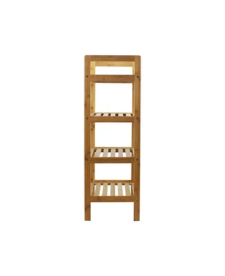 Oceanstar 4-Tier Bamboo Shoe Rack