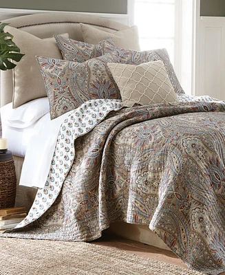 Levtex Kasey Damask Reversible 3-Pc. Quilt Set