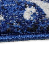 Closeout Bashian Medley 5439a Dark Blue Area Rug