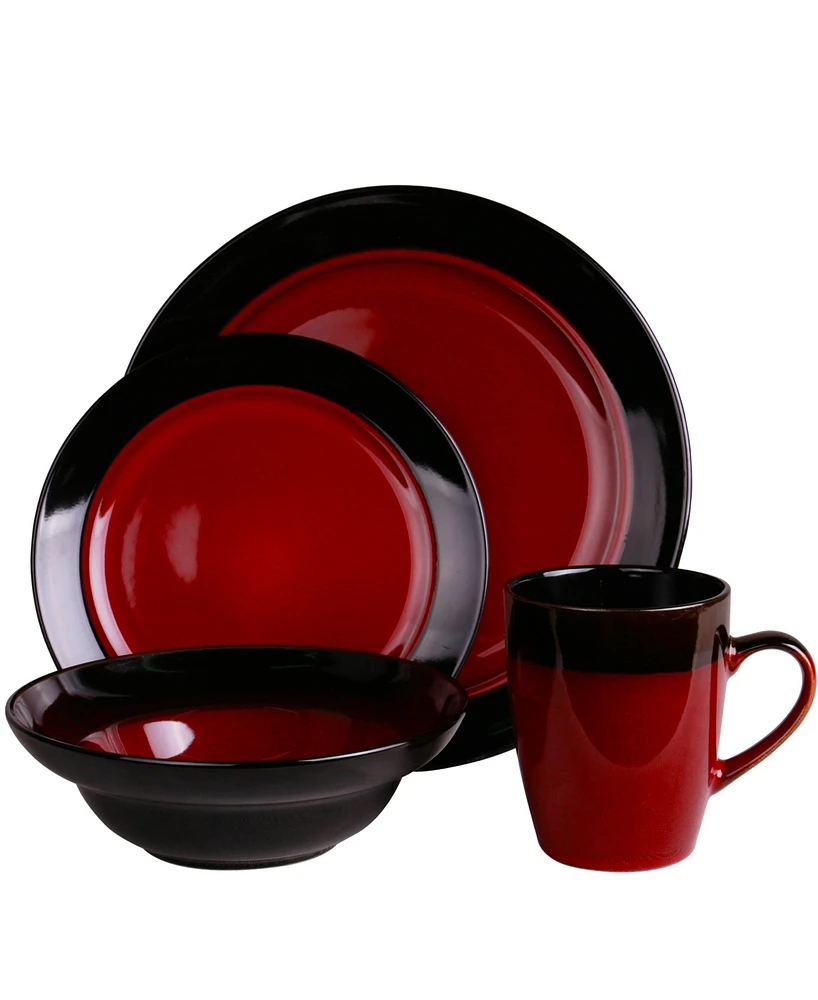 Elama Tanizia 16 Pc. Dinnerware Set, Service for 4