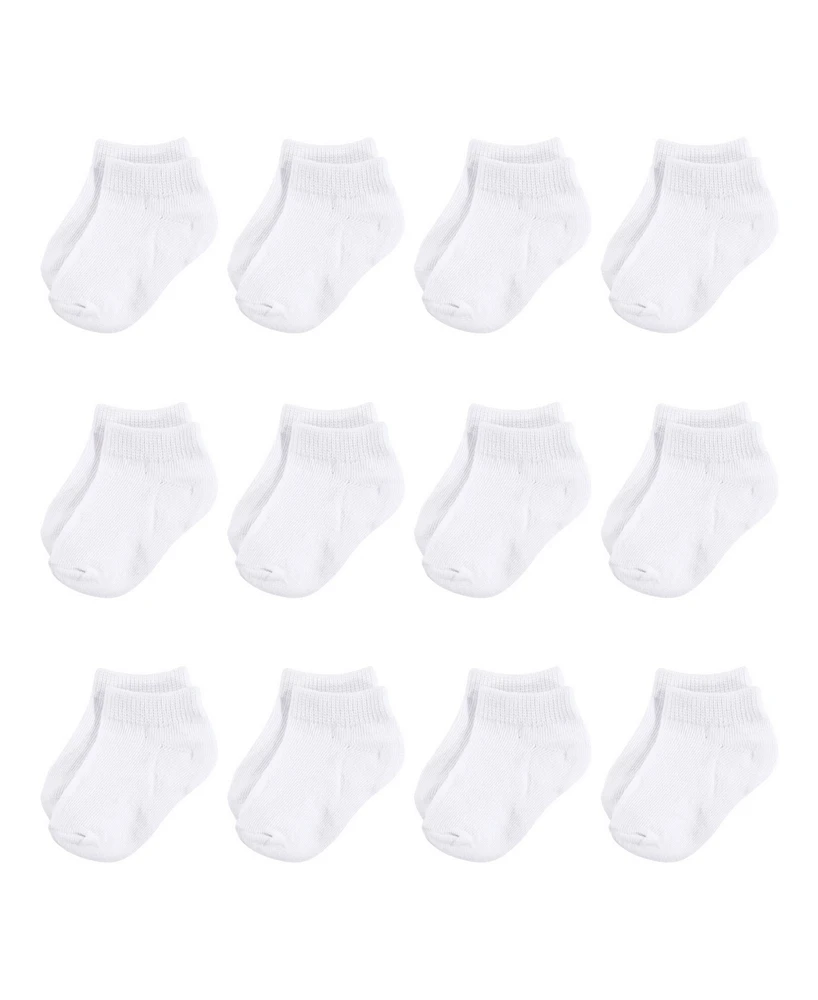 Hudson Baby Boys Unisex 12Pk No Show Socks