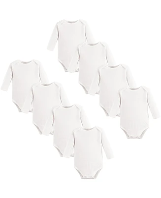 Touched by Nature Baby Boys Unisex 8Pk Long Sleeve Organic Bodysuits