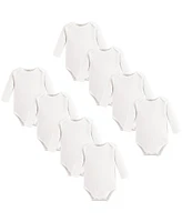 Touched by Nature Baby Boys Unisex 8Pk Long Sleeve Organic Bodysuits