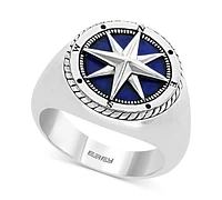 Effy Men's Lapis Lazuli Compass Ring in Sterling Silver
