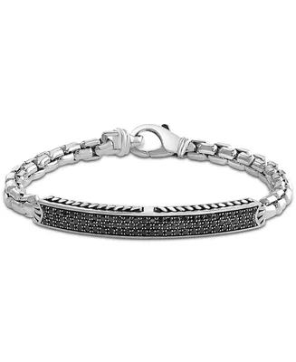 Effy Black Sapphire Cluster Bracelet (1-7/8 ct. t.w.) in Sterling Silver