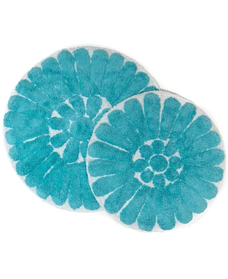 Chesapeake Bursting Flower 2-Pc. Bath Rug Set