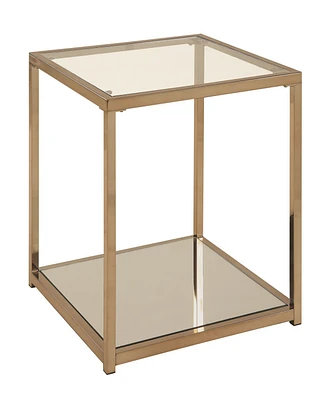 Crosby End Table with Mirror Shelf