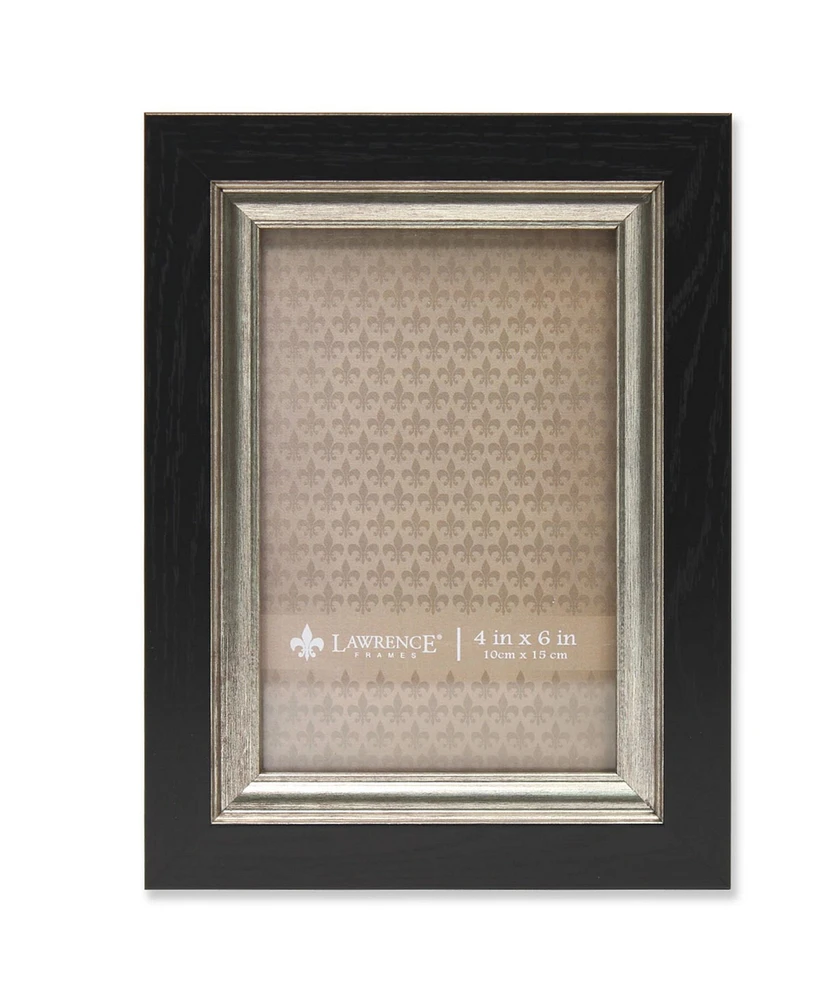 Lawrence Frames Black with Burnished Silver Inner - 4" x 6"
