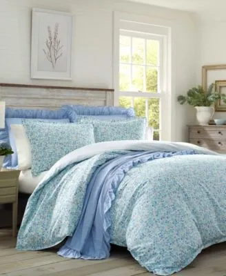 Laura Ashley Jaynie Stonewashed Cotton Duvet Cover Sets