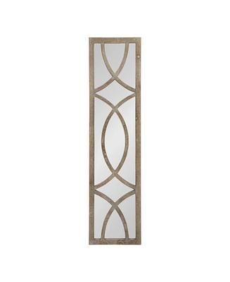 Kate and Laurel Tolland Wood Panel Wall Mirror