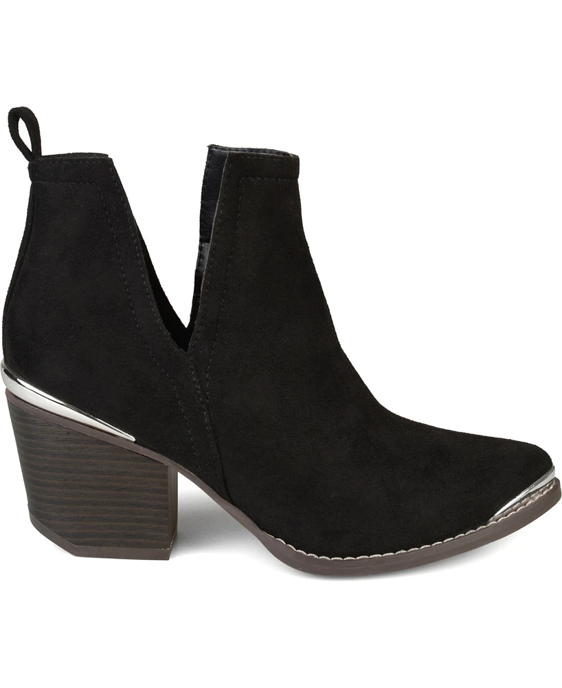 Journee Collection Women's Issla Block Heel Western Booties