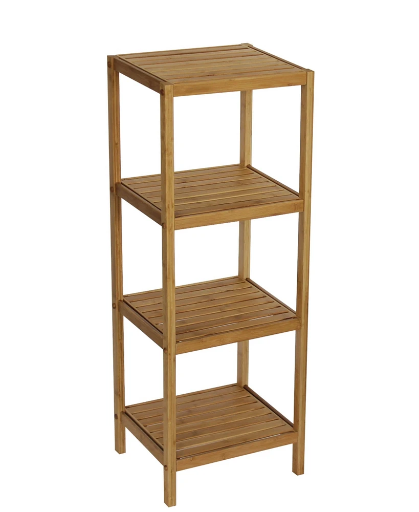 Bamboo Natural Spa 4 Shelf Tower
