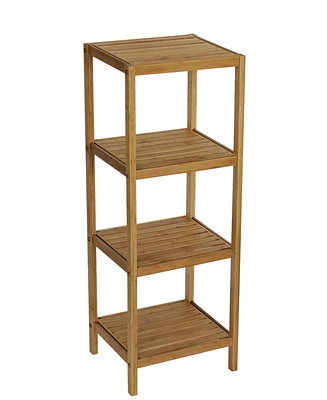 Bamboo Natural Spa 4 Shelf Tower