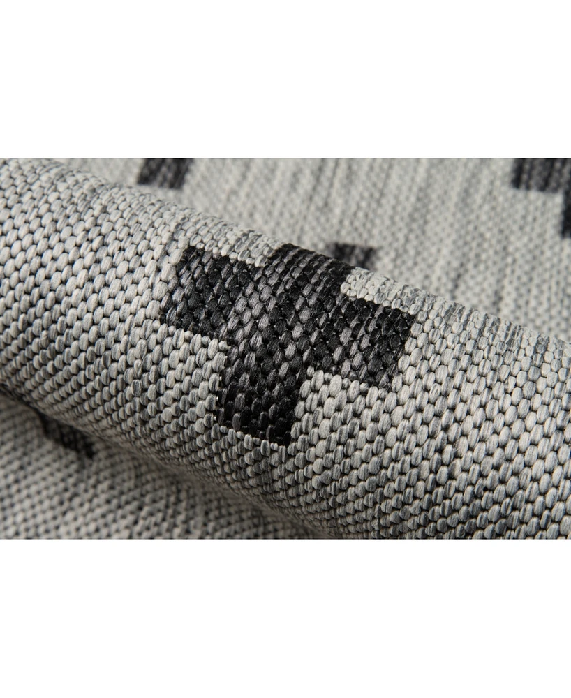 Novogratz Villa Vi-01 Gray 7'10" x 10'10" Outdoor Area Rug