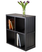 2 x 2 Cube Shelf with Wainscoting Panel