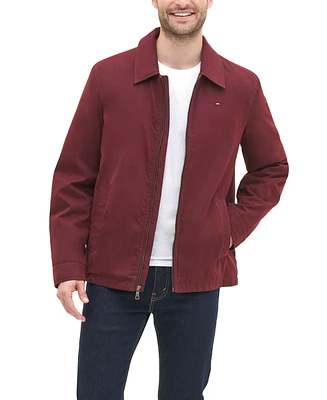 Tommy Hilfiger Men's Classic Front-Zip Filled Micro-Twill Jacket