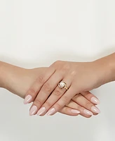 Honora Cultured Freshwater Pearl (8mm) & Diamond (1/8 ct. t.w.) Ring in 14k Gold