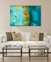 Empire Art Direct 'Castle Court' Frameless Free Floating Tempered Art Glass Wall Art - 48" x 32''