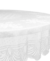 Floral Polyester Lace Tablecloth 63" Round
