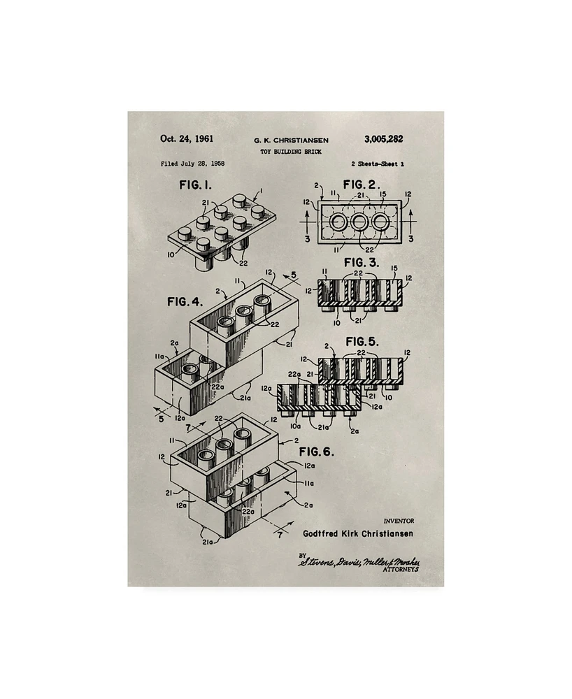 Alicia Ludwig Patent-Lego Canvas Art - 27" x 33.5"