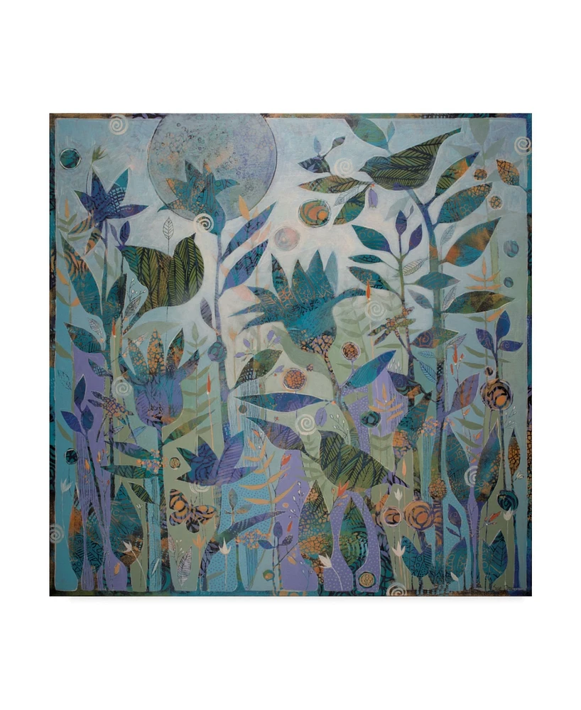 Sue Davis Moon Garden Canvas Art - 15" x 20"