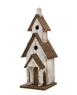 Glitzhome Extra-Large Rustic Wood Birdhouse