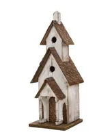 Glitzhome Extra-Large Rustic Wood Birdhouse