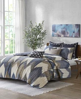 Ink+Ivy Alpine Chevron Stripe 3-Pc. Quilt Set, Full/Queen