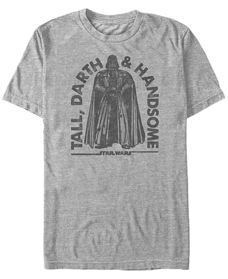 Star Wars Men's Classic Darth Vader Tall And Handsome Short Sleeve T-Shirt