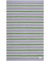 Lauren Ralph Lauren Leopold Stripe LRL2462G Lilac 5' X 8' Outdoor Area Rug