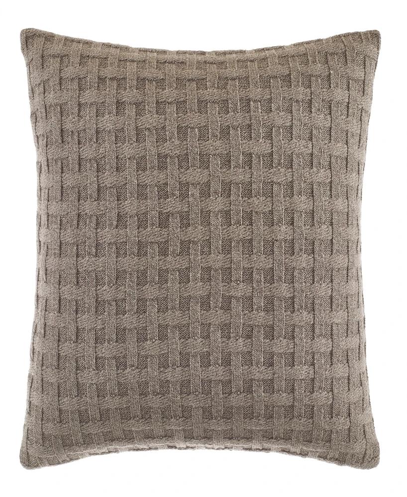 Nautica Saybrook Knit Yarn Dye Cotton Decorative Pillow, 16" x 16"