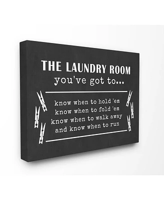 Stupell Industries Laundry Room You've Got To Know… Canvas Wall Art, 16" x 20"