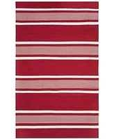 Lauren Ralph Lauren Hanover Stripe Lrl2461d Red Area Rug Collection