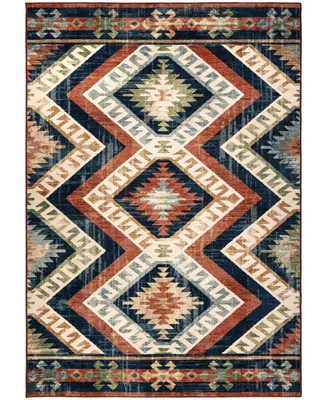 Closeout! Orian Alexandria Kilim Diamonds Faded Red 5'1" x 7'6" Area Rug