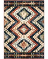 Closeout! Orian Alexandria Kilim Diamonds Faded Red 5'1" x 7'6" Area Rug