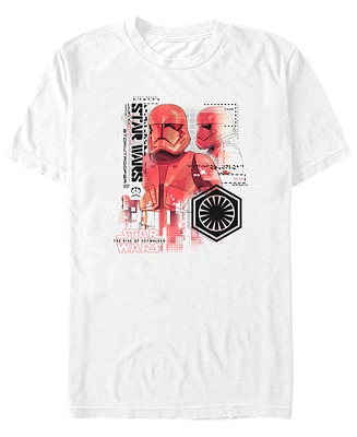 Star Wars Men's Rise Of Skywalker Sith Trooper Schematics Short Sleeve T-Shirt