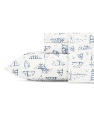 Nautica Whitewood Sail Cotton Percale Sheet Sets